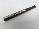 Japanese Paper Folding Fan Sensu Vtg Bamboo Frame White Kanji Calligraphy 5D93-AD - Fan-chidorivintage.com
