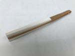 Japanese Paper Folding Fan Sensu Vtg Bamboo Frame White Naritasan Temple 5D95-AD - Fan-chidorivintage.com