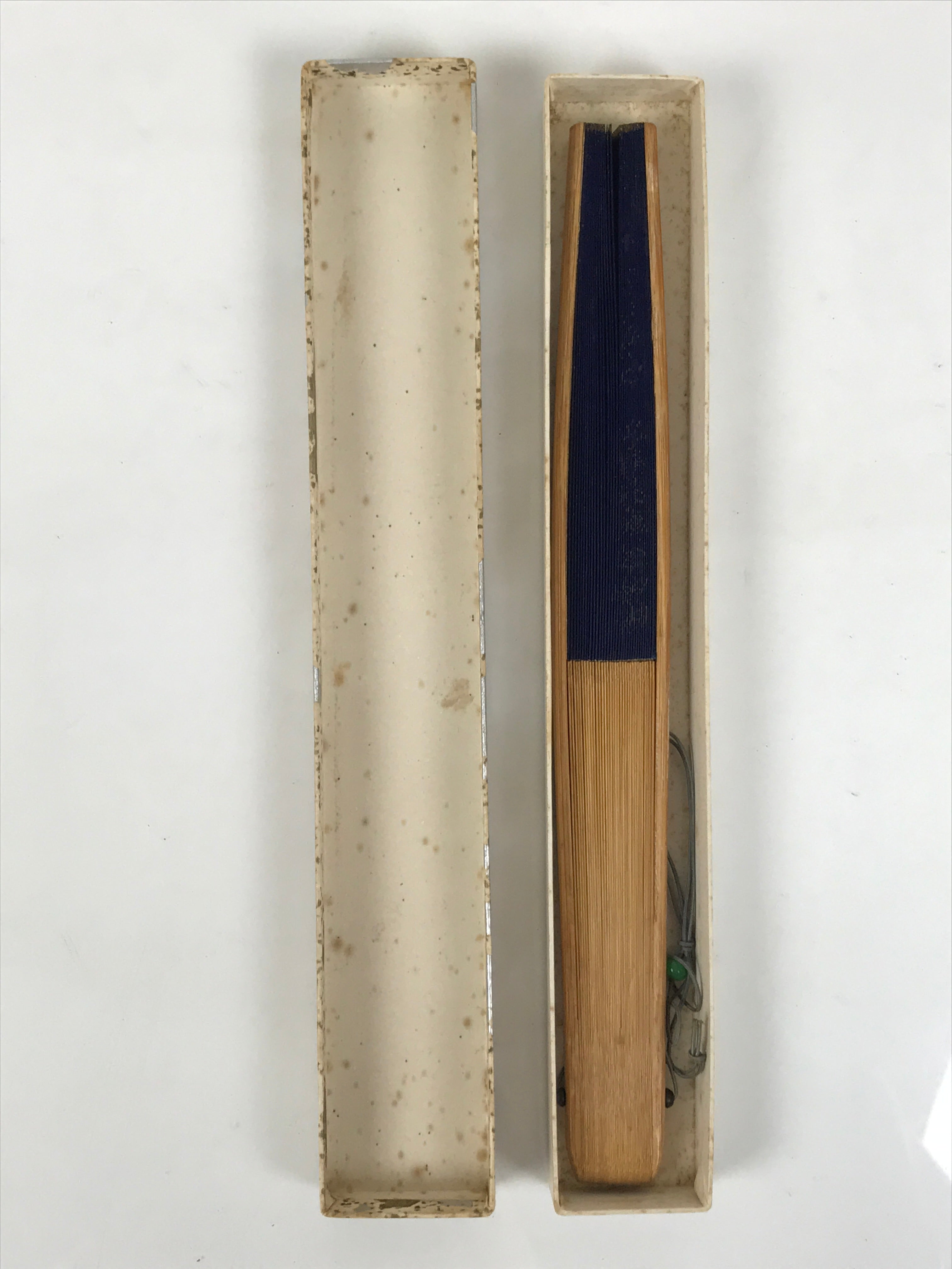 Japanese Paper Folding Fan Sensu Bamboo Frame Purple Gold Buddhist Sutra 5D96-AD - Fan-chidorivintage.com