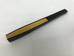 Japanese Paper Folding Fan Sensu Vtg Black Metal Frame Decorative Gold 5D46-AD - Fan-chidorivintage.com