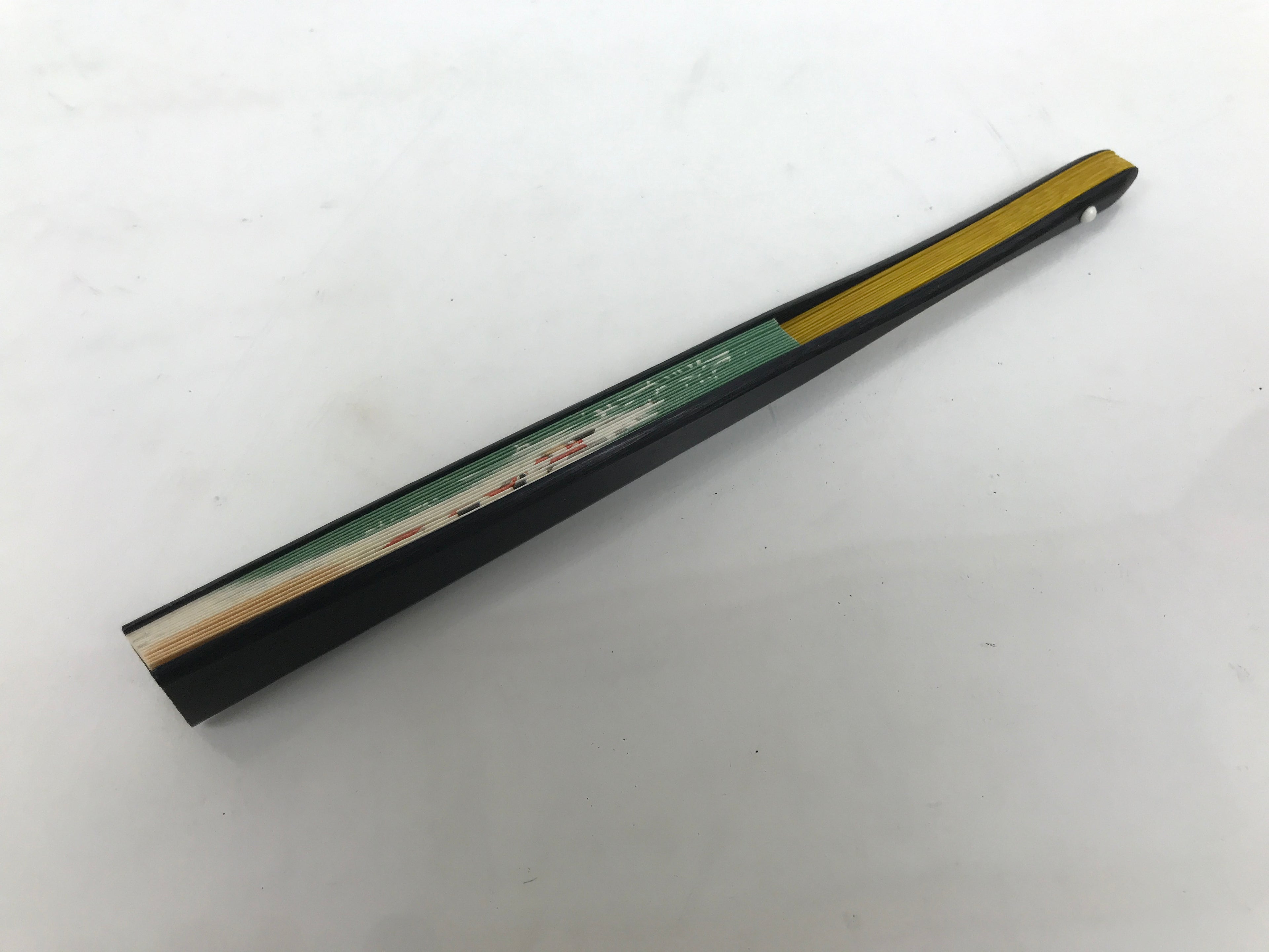 Japanese Paper Folding Fan Sensu Vtg Bamboo Frame Tea Ceremony Bird Plant 5D97-AD - Fan-chidorivintage.com