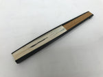 Japanese Paper Folding Fan Vtg Sensu Bamboo Frame Black Pond Koi Fish Carp 5D49-AD - Fan-chidorivintage.com