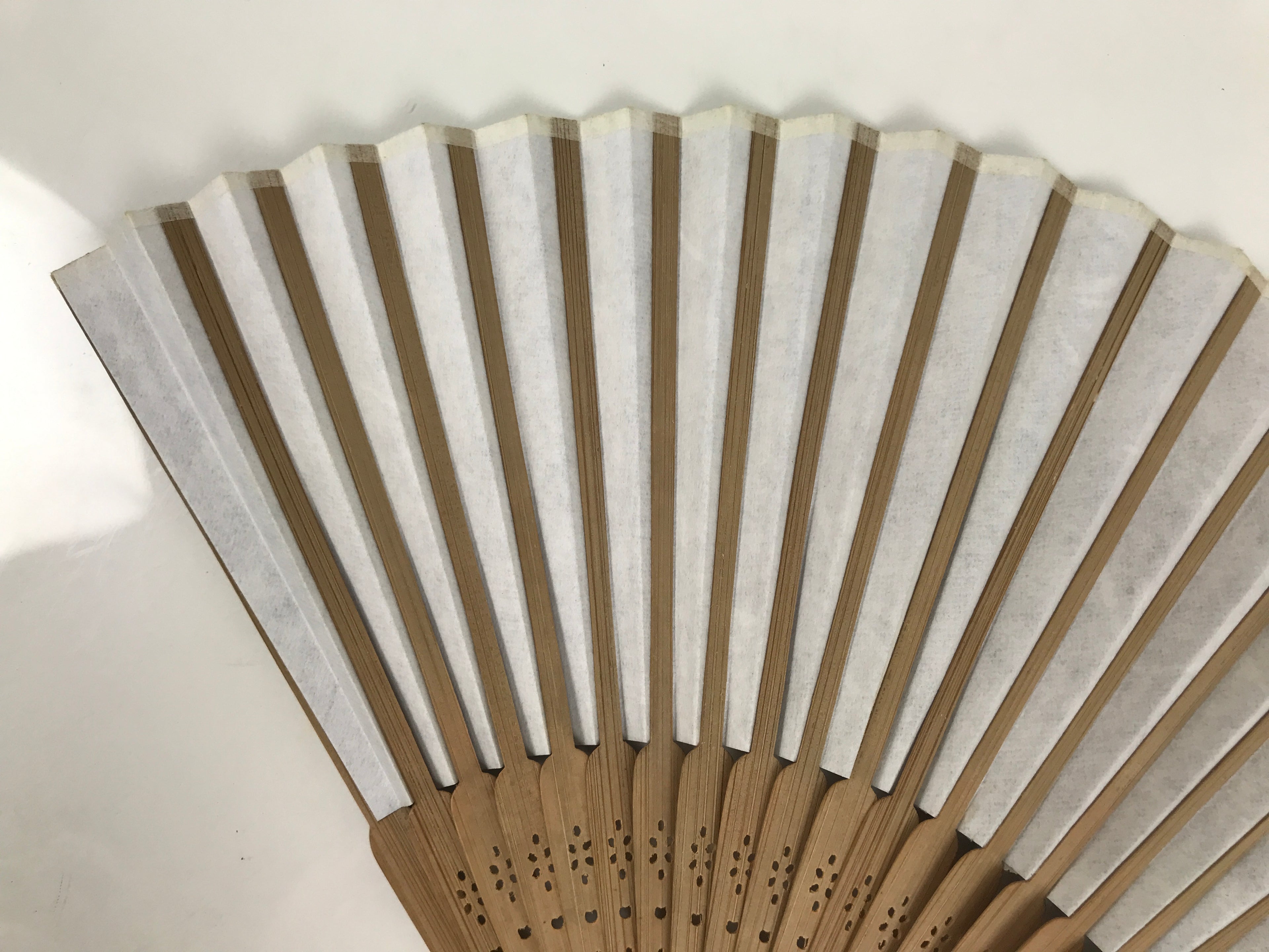 Japanese Paper Folding Fan Vtg Sensu Bamboo Frame Blue Pond Dragonflies 5D50-AD - Fan-chidorivintage.com