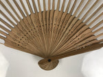 Japanese Paper Folding Fan Vtg Sensu Bamboo Frame Blue Pond Dragonflies 5D50-AD - Fan-chidorivintage.com