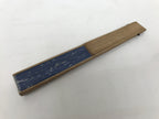 Japanese Paper Folding Fan Vtg Sensu Bamboo Frame Blue Pond Dragonflies 5D50-AD - Fan-chidorivintage.com