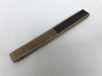Japanese Paper Folding Fan Vtg Sensu Bamboo Frame Black Cat Green Vines 5D51-AD - Fan-chidorivintage.com