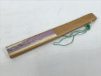 Japanese Paper Folding Fan Vtg Sensu Bamboo Frame Purple Wisteria Flowers 5D52-AD - Fan-chidorivintage.com