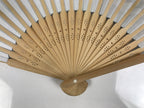 Japanese Paper Folding Fan Vtg Sensu Bamboo Cutout Frame Penguins Blue 5D54-AD - Fan-chidorivintage.com