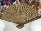 Japanese Fabric Folding Fan Sensu Vtg Bamboo Frame Rainbow Color Flowers 5D57-AD - Fan-chidorivintage.com