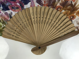Japanese Folding Fan: Elegant Decoration with Flowers