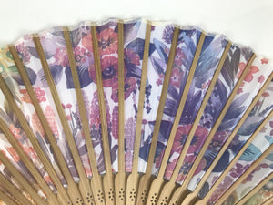 Japanese Folding Fan: Elegant Decoration with Flowers
