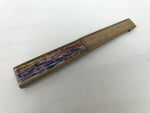 Japanese Fabric Folding Fan Sensu Vtg Bamboo Frame Rainbow Color Flowers 5D57-AD - Fan-chidorivintage.com