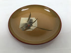 Japanese Lacquer Replica Resin Meimeizara Small Plate Tea Ceremony Floral L655-KT - Lacquerware-chidorivintage.com