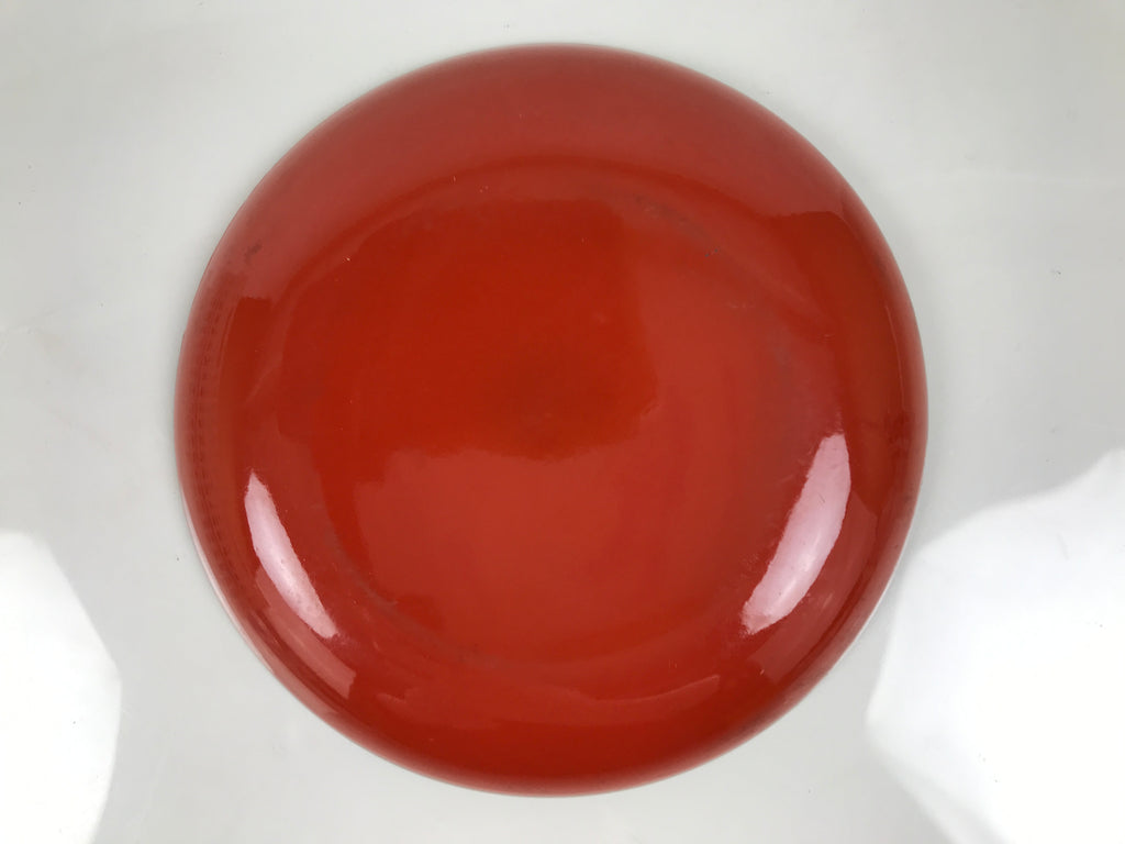 Japanese Lacquer Replica Resin Meimeizara Small Plate Tea Ceremony Floral L655-KT - Lacquerware-chidorivintage.com