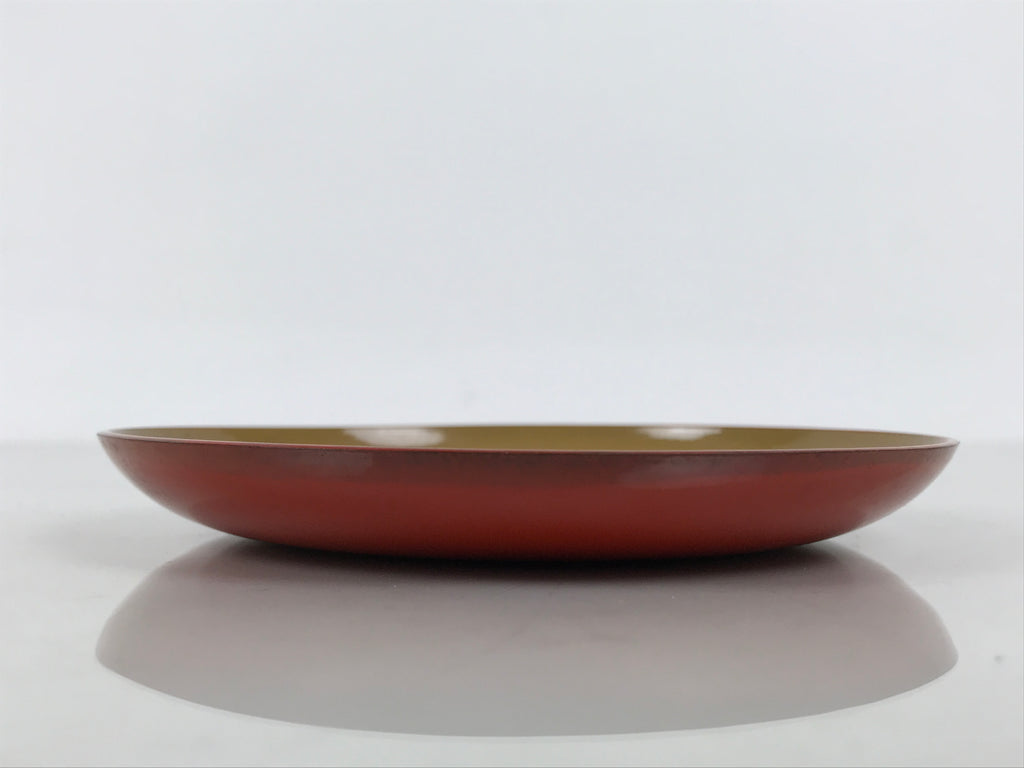 Japanese Lacquer Replica Resin Meimeizara Small Plate Tea Ceremony Floral L655-KT - Lacquerware-chidorivintage.com