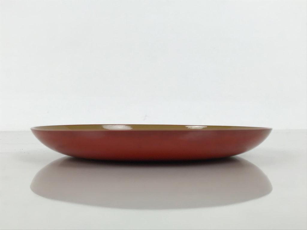 Japanese Lacquer Replica Resin Meimeizara Small Plate Tea Ceremony Floral L655-KT - Lacquerware-chidorivintage.com