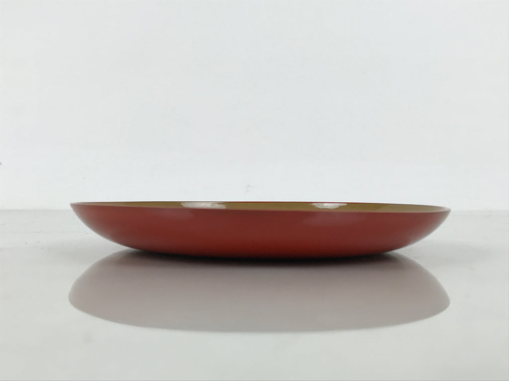 Japanese Lacquer Replica Resin Meimeizara Small Plate Tea Ceremony Floral L655-KT - Lacquerware-chidorivintage.com