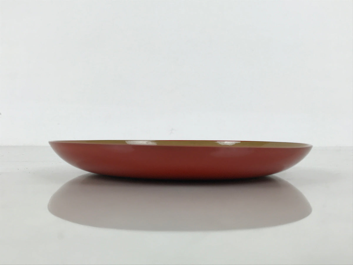 Japanese Lacquer Replica Resin Meimeizara Small Plate Tea Ceremony Floral L655-KT - Lacquerware-chidorivintage.com