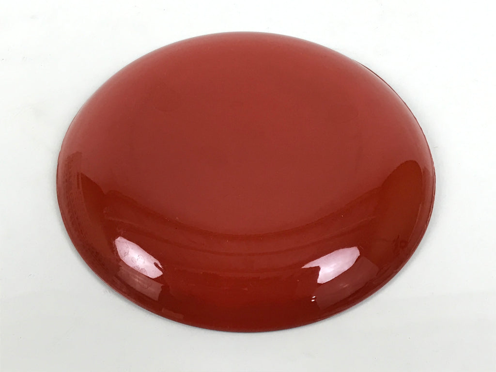 Japanese Lacquer Replica Resin Meimeizara Small Plate Tea Ceremony Floral L656-KT - Lacquerware-chidorivintage.com