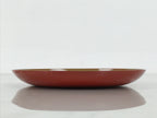 Japanese Lacquer Replica Resin Meimeizara Small Plate Tea Ceremony Floral L656-KT - Lacquerware-chidorivintage.com