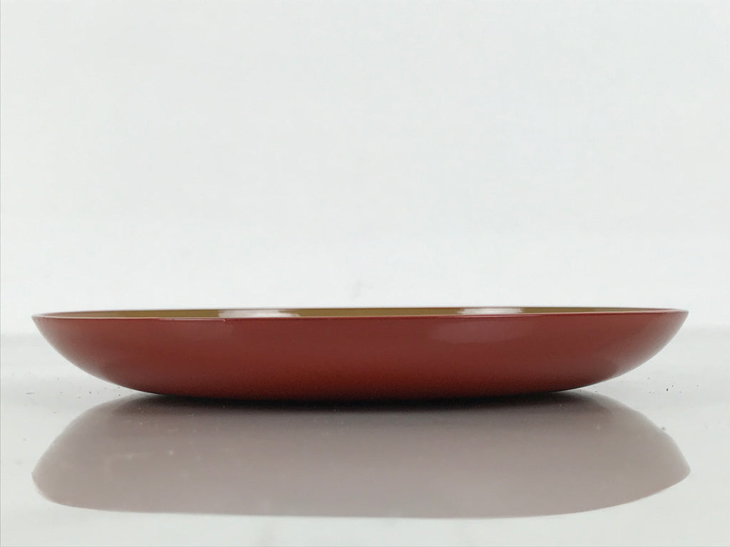 Japanese Lacquer Replica Resin Meimeizara Small Plate Tea Ceremony Floral L657-KT - Lacquerware-chidorivintage.com