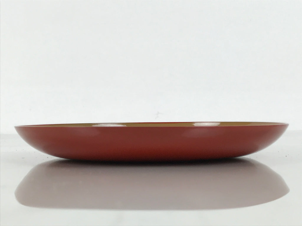 Japanese Lacquer Replica Resin Meimeizara Small Plate Tea Ceremony Floral L657-KT - Lacquerware-chidorivintage.com