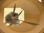 Japanese Lacquer Replica Resin Meimeizara Small Plate Tea Ceremony Floral L657-KT - Lacquerware-chidorivintage.com