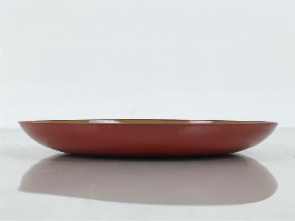 Japanese Lacquer Replica Resin Meimeizara Small Plate Tea Ceremony Floral L658-KT - Lacquerware-chidorivintage.com