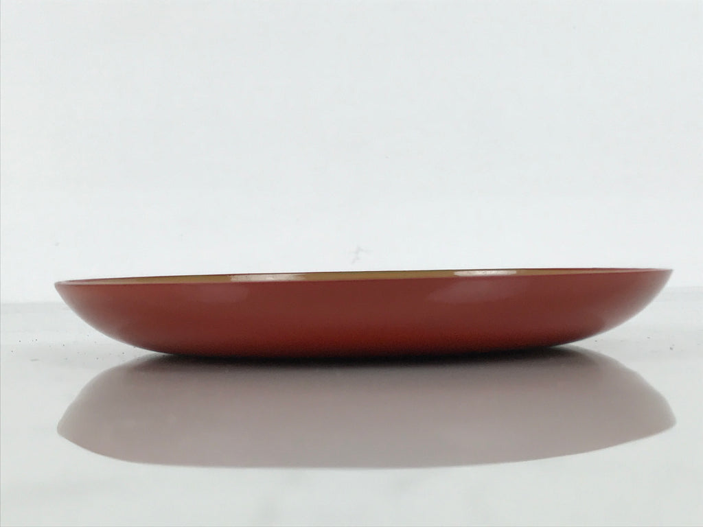 Japanese Lacquer Replica Resin Meimeizara Small Plate Tea Ceremony Floral L658-KT - Lacquerware-chidorivintage.com