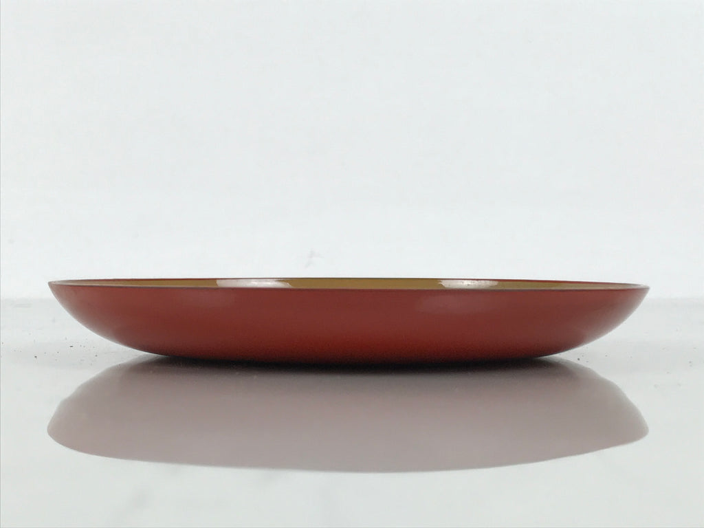 Japanese Lacquer Replica Resin Meimeizara Small Plate Tea Ceremony Floral L658-KT - Lacquerware-chidorivintage.com