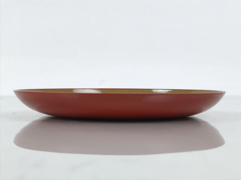 Japanese Lacquer Replica Resin Meimeizara Small Plate Tea Ceremony Floral L659-KT - Lacquerware-chidorivintage.com