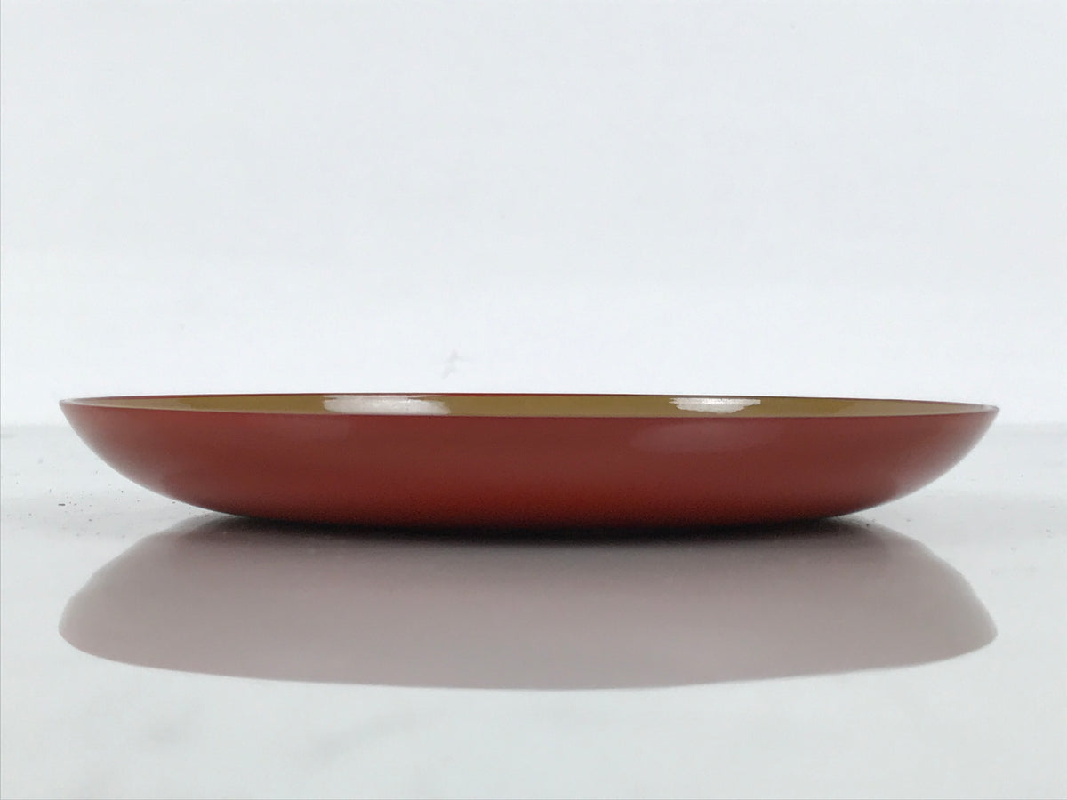 Japanese Lacquer Replica Resin Meimeizara Small Plate Tea Ceremony Floral L659-KT - Lacquerware-chidorivintage.com