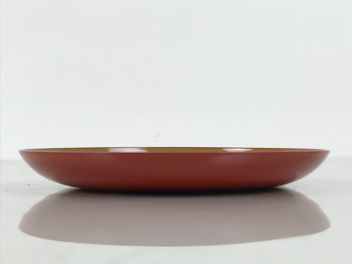 Japanese Lacquer Replica Resin Meimeizara Small Plate Tea Ceremony Floral L659-KT - Lacquerware-chidorivintage.com