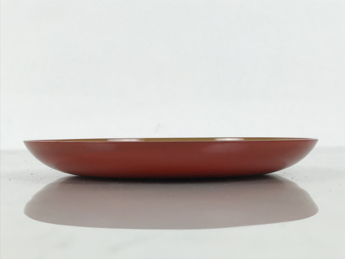 Japanese Lacquer Replica Resin Meimeizara Small Plate Tea Ceremony Floral L659-KT - Lacquerware-chidorivintage.com