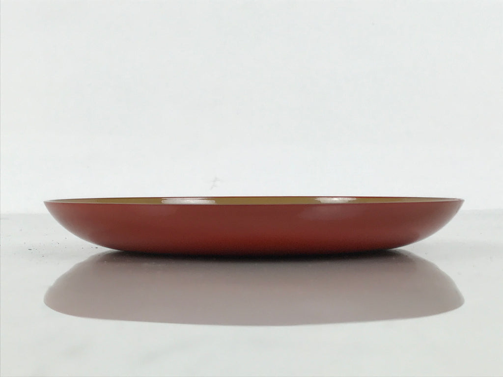 Japanese Lacquer Replica Resin Meimeizara Small Plate Tea Ceremony Floral L659-KT - Lacquerware-chidorivintage.com