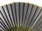 Japanese Fabric Folding Fan Sensu Vtg Bamboo Frame Purple Blue Gradient 5D62-AD - Fan-chidorivintage.com