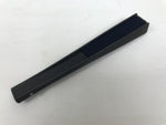 Japanese Fabric Folding Fan Sensu Vtg Black Bamboo Frame Plain Navy Blue 5D63-AD - Fan-chidorivintage.com