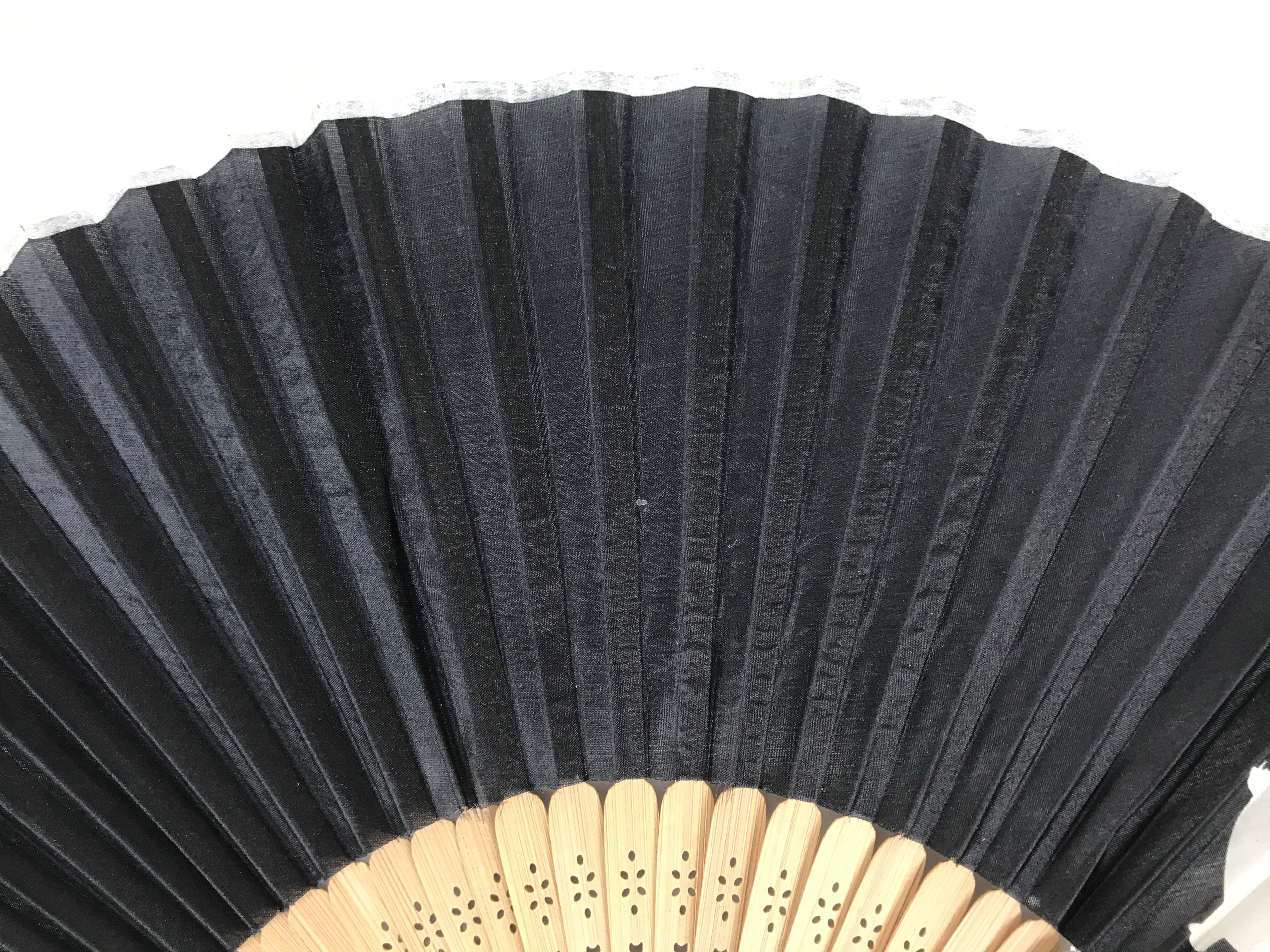Vintage Japanese Folding Fan with Cute Hippopotamus Design