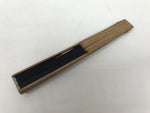 Japanese Fabric Folding Fan Sensu Vtg Bamboo Frame Hippopotamus Kaba Black 5D65-AD - Fan-chidorivintage.com