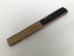 Japanese Fabric Folding Fan Sensu Vtg Bamboo Frame Hippopotamus Kaba Black 5D65-AD - Fan-chidorivintage.com