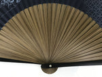 Japanese Fabric Folding Fan Sensu Vtg Bamboo Frame Blue Horse Shippo Design 5D67-AD - Fan-chidorivintage.com