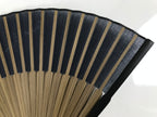 Japanese Fabric Folding Fan Sensu Vtg Bamboo Frame Blue Horse Shippo Design 5D67-AD - Fan-chidorivintage.com