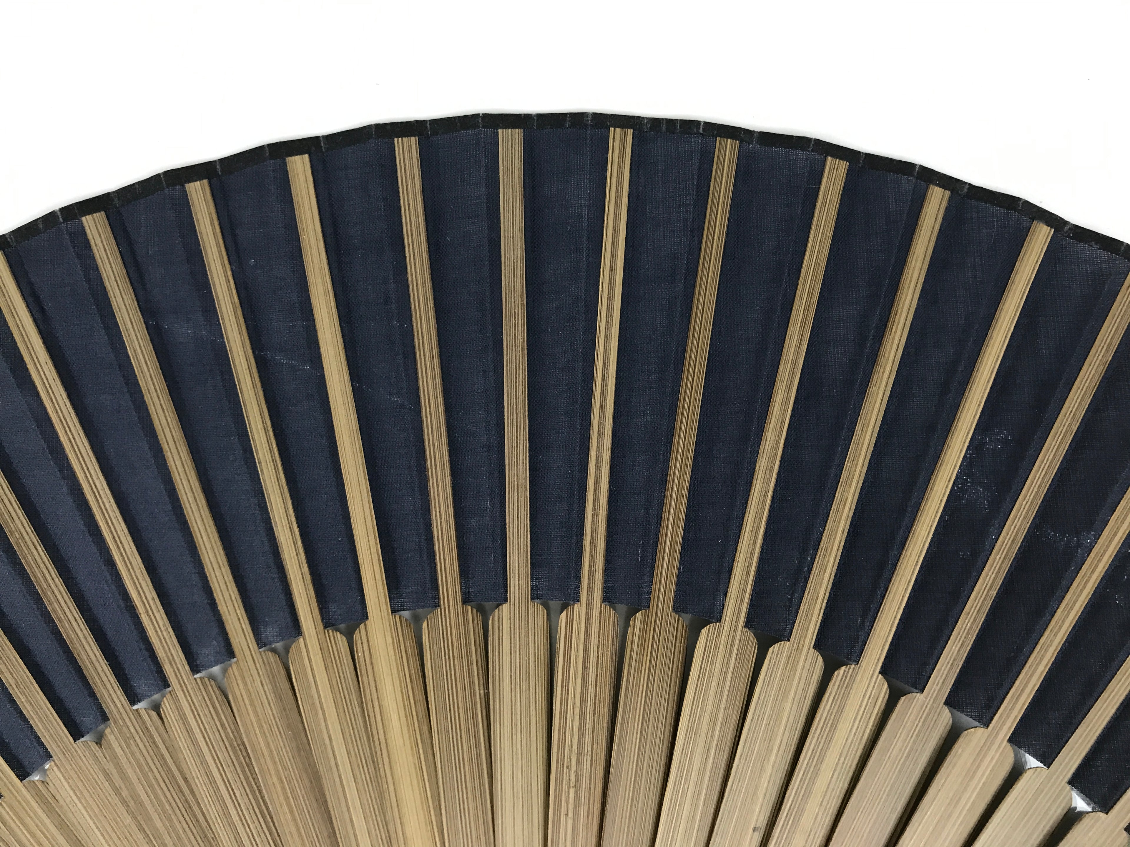 Japanese Fabric Folding Fan Sensu Vtg Bamboo Frame Blue Horse Shippo Design 5D67-AD - Fan-chidorivintage.com