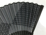 Japanese Fabric Folding Fan Sensu Bamboo Frame Traditional Shippo Design 5D70-AD - Fan-chidorivintage.com