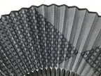 Japanese Fabric Folding Fan Sensu Bamboo Frame Traditional Shippo Design 5D70-AD - Fan-chidorivintage.com