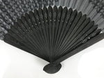 Japanese Fabric Folding Fan Sensu Bamboo Frame Traditional Shippo Design 5D70-AD - Fan-chidorivintage.com