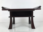 Japanese Buddhist Altar Fitting Lacquer Kyozukue Vtg Offering Table Brown BT44-OT - Buddhist-chidorivintage.com