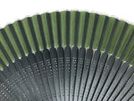 Japanese Fabric Folding Fan Sensu Vtg Bamboo Cutout Frame Solid Dark Green 5D72-AD - Fan-chidorivintage.com