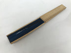 Japanese Fabric Folding Fan Sensu Vtg Bamboo Frame Mt. Fuji Blue Fujisan 5D73-AD - Fan-chidorivintage.com