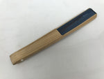 Japanese Fabric Folding Fan Sensu Vtg Bamboo Frame Mt. Fuji Blue Fujisan 5D73-AD - Fan-chidorivintage.com